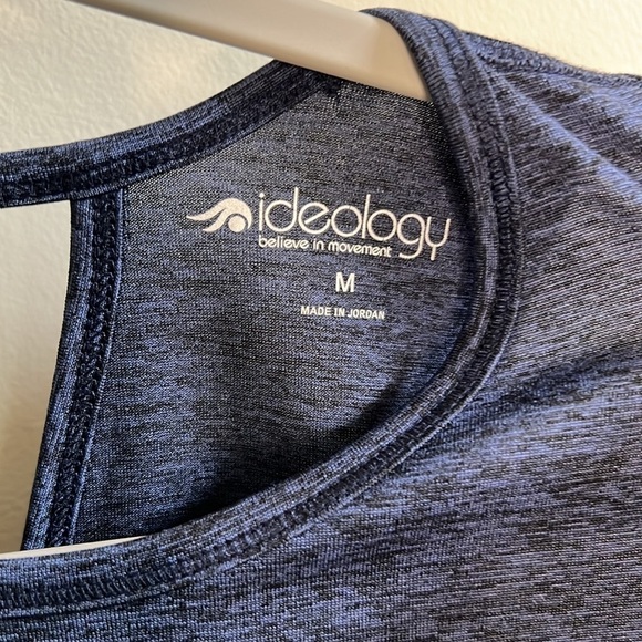 IDEOLOGY SET OF TWO MEDIUM TANK TOPS BLUE & GRAY BLACK STRIPED CREW NECK - Picture 13 of 16